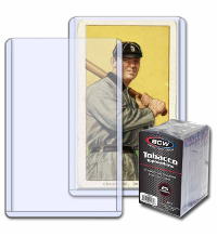 BCW Tobacco Card Toploader - 25 pezzi