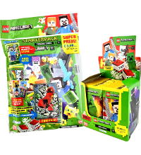 Lego Minecraft Serie 1 Trading Cards - Starterpack + Scatola da 50 bustine