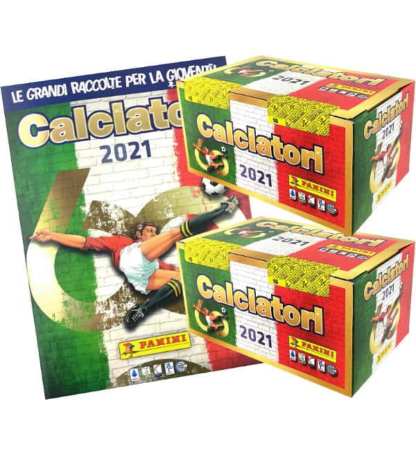 Panini Calciatori 2021 Serie A Figurine - Album + 2 Scatole - 200 bustine
