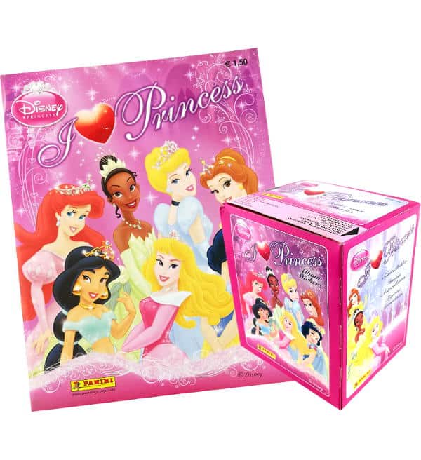 Panini Disney I Love Princess Figurine - Album + Scatola da 50 bustine
