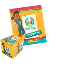 Panini EURO 2020 Preview Figurine Versione Intern. - Album + 1 Scatola