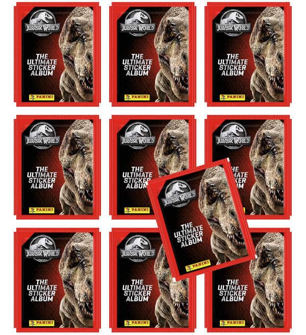 Jurassic World Anthology Sticker + Cards - 10 Bustine