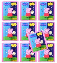 Panini Peppa Pig Spiele mit Gegensätzen figurine + cards - 10 bustine