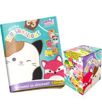 Panini Squishmallows Squad Vibes Figurine - Album olandese + Scatola da 36 Bustine