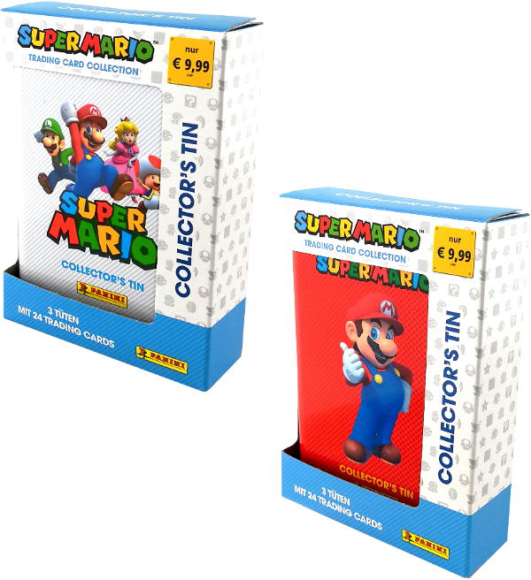 Panini Super Mario Trading Cards 2022 Pocket Tin Set, Stickerpoint