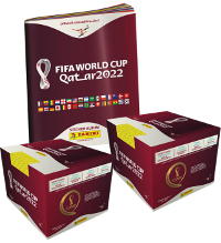 Panini World Cup 2022 Qatar Figurine - Album + 2 Scatole (=200 Bustine)