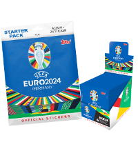 Topps EURO 2024 Figurine - Starter Pack + Scatola da 100 bustine