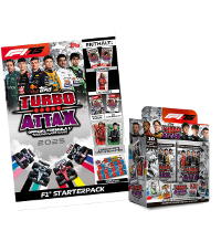 Topps F1 Turbo Attax 2025 Trading Cards - Starterpack + Scatola da 24 bustine