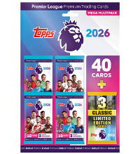 Topps Premier League 2026 Debut Edition Trading Cards - Mega Multipack