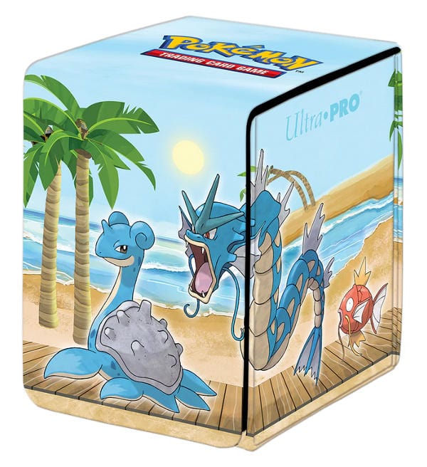 Ultra Pro Elite Series: Pikachu Alcove Flip Deck Box - Premium Leatherette Magic for 100 Double-Sleeved Pokemon Cards & Magic the Gathering - Magnetic Closure & Humor for Trading Card Fans! main image 0