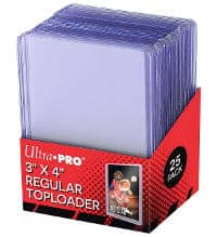Ultra Pro 3" x 4" REGULAR Toploader - 25 pezzi
