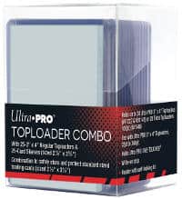 Ultra Pro Toploader Combo - 25 Toploader + 25 Sleeves + 1 Box